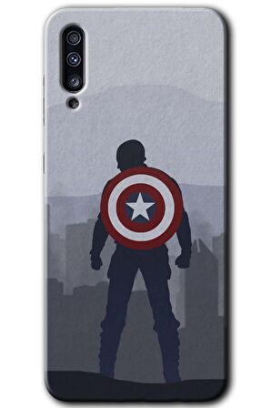 Galaxy A70s Kılıf HD Desen Baskılı Arka Kapak - Captain Avenger 