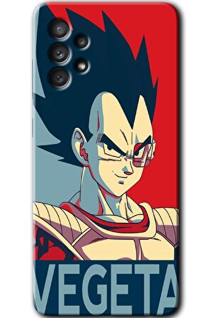 Galaxy A72 Kılıf HD Desen Baskılı Arka Kapak - Vegeta 