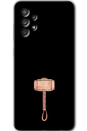 Galaxy A72 Kılıf HD Desen Baskılı Arka Kapak - Thor Çekiç 