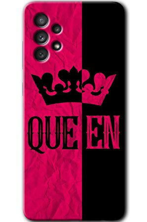 Galaxy A73 Kılıf HD Desen Baskılı Arka Kapak - Queen 