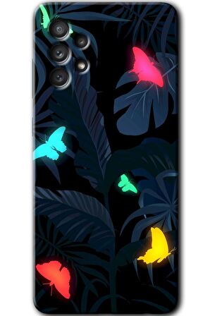 Galaxy A73 Kılıf HD Desen Baskılı Arka Kapak - Lighter Butterfly 