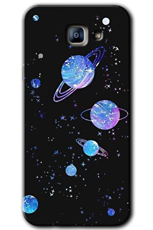 Galaxy A8 2016 Kılıf HD Desen Baskılı Arka Kapak - Samanyolu Galaksi 