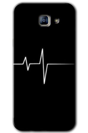 Galaxy A8 2016 Kılıf HD Desen Baskılı Arka Kapak - Heart Rytm 