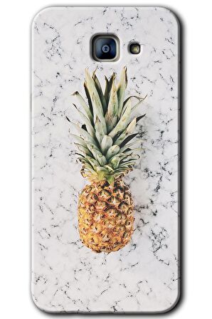 Galaxy A8 2016 Kılıf HD Desen Baskılı Arka Kapak - Ananas 