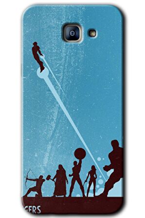 Galaxy A8 2016 Kılıf HD Desen Baskılı Arka Kapak - Avengers Team 
