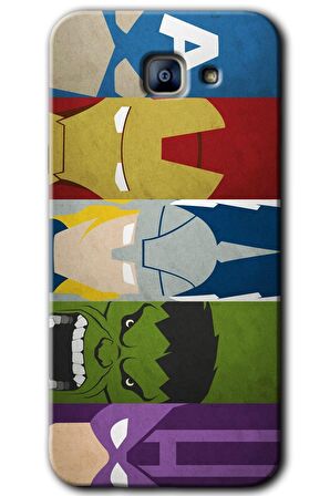 Galaxy A8 2016 Kılıf HD Desen Baskılı Arka Kapak - Avengers-1 