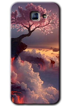 Galaxy A8 2016 Kılıf HD Desen Baskılı Arka Kapak - Uçurumdaki Hayat 