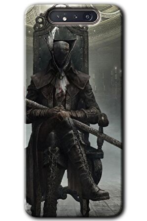 Galaxy A80 Kılıf HD Desen Baskılı Arka Kapak - Bloodborne Hunters 