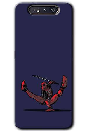 Galaxy A80 Kılıf HD Desen Baskılı Arka Kapak - DeadPool 3 
