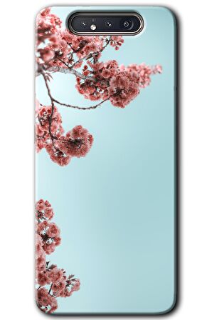 Galaxy A80 Kılıf HD Desen Baskılı Arka Kapak - Japon Çiçeği 