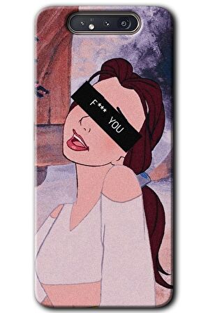 Galaxy A80 Kılıf HD Desen Baskılı Arka Kapak - Bad Girl 
