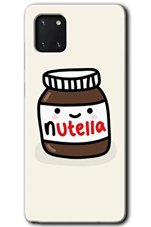 Galaxy A81 Kılıf HD Desen Baskılı Arka Kapak - Nutella Aşkım 