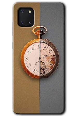 Galaxy A81 Kılıf HD Desen Baskılı Arka Kapak - Clocks Artwork 