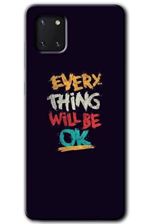 Galaxy A81 Kılıf HD Desen Baskılı Arka Kapak - Everything 