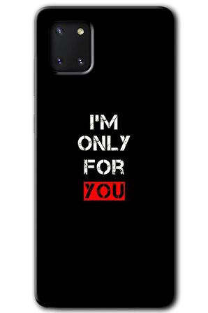 Galaxy A81 Kılıf HD Desen Baskılı Arka Kapak - For You 