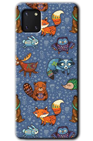 Galaxy A81 Kılıf HD Desen Baskılı Arka Kapak - Animals Funny 