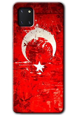 Galaxy A81 Kılıf HD Desen Baskılı Arka Kapak - Albayrak 2 