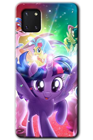 Galaxy A81 Kılıf HD Desen Baskılı Arka Kapak - Pony 