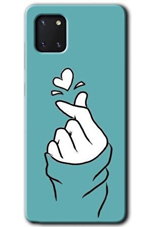 Galaxy A81 Kılıf HD Desen Baskılı Arka Kapak - Mutluluk 