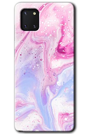 Galaxy A81 Kılıf HD Desen Baskılı Arka Kapak - Kabarmış Leke 