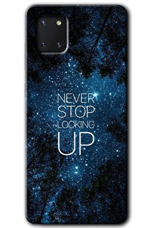 Galaxy A81 Kılıf HD Desen Baskılı Arka Kapak - Stars Wallpaper 