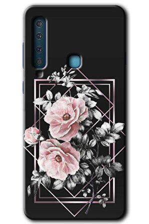 Galaxy A9 2018 Kılıf HD Desen Baskılı Arka Kapak - Retro Çiçek 1 