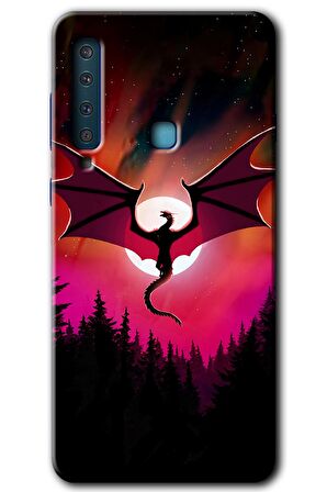 Galaxy A9 2018 Kılıf HD Desen Baskılı Arka Kapak - Dragon Night 