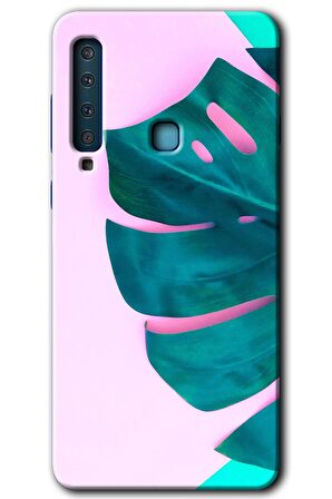 Galaxy A9 2018 Kılıf HD Desen Baskılı Arka Kapak - 3D Yaprak 