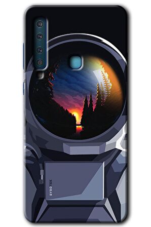 Galaxy A9 2018 Kılıf HD Desen Baskılı Arka Kapak - Astronot 