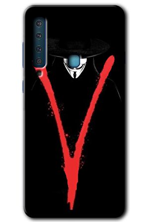 Galaxy A9 2018 Kılıf HD Desen Baskılı Arka Kapak - V for 