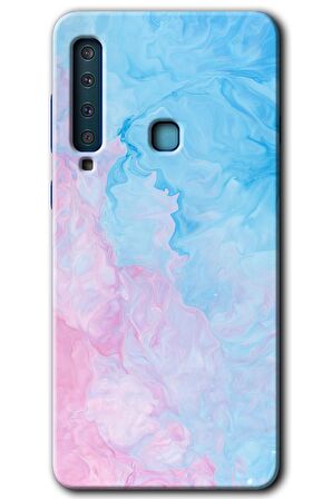 Galaxy A9 2018 Kılıf HD Desen Baskılı Arka Kapak - Blue Art 