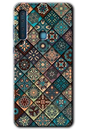 Galaxy A9 2018 Kılıf HD Desen Baskılı Arka Kapak - Mandala Desen 