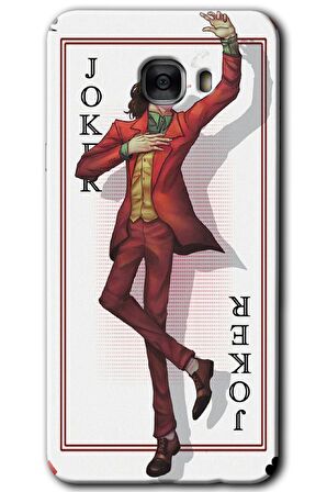 Galaxy C7 Kılıf HD Desen Baskılı Arka Kapak - Joker İskambil 