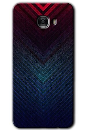 Galaxy C7 Kılıf HD Desen Baskılı Arka Kapak - Abstract 4 