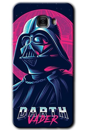 Galaxy C7 Kılıf HD Desen Baskılı Arka Kapak - Darth Vader 