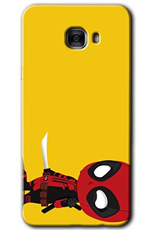 Galaxy C7 Kılıf HD Desen Baskılı Arka Kapak - DeadPool 6 