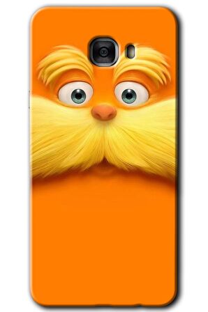 Galaxy C7 Kılıf HD Desen Baskılı Arka Kapak - Garfield 