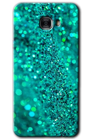 Galaxy C7 Kılıf HD Desen Baskılı Arka Kapak - Diamonds 