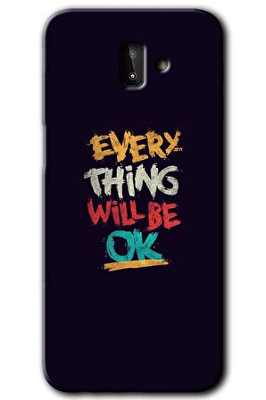 Galaxy J8 Kılıf HD Desen Baskılı Arka Kapak - Everything 