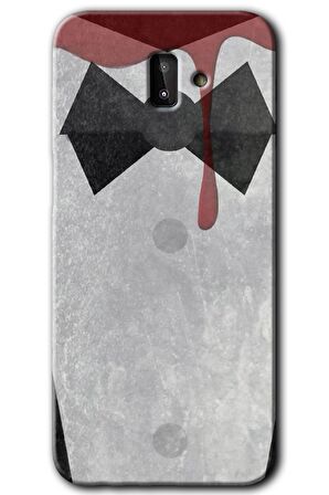 Galaxy J8 Kılıf HD Desen Baskılı Arka Kapak - Gentleman Blood 