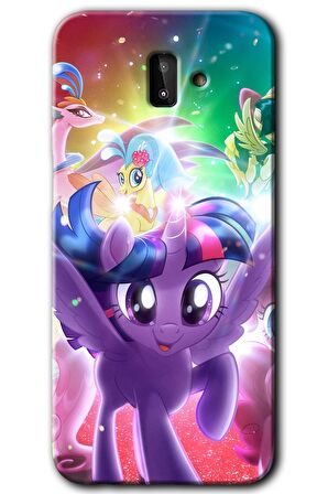Galaxy J8 Kılıf HD Desen Baskılı Arka Kapak - Pony 