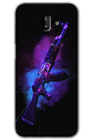 Galaxy J8 Kılıf HD Desen Baskılı Arka Kapak - AK 