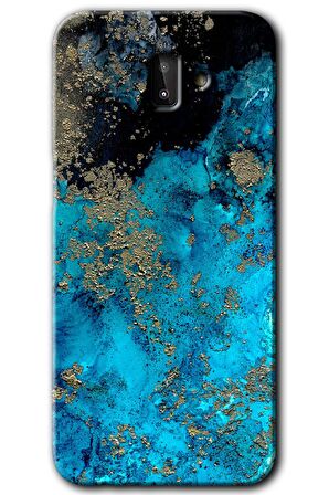 Galaxy J8 Kılıf HD Desen Baskılı Arka Kapak - Klas Mermer 