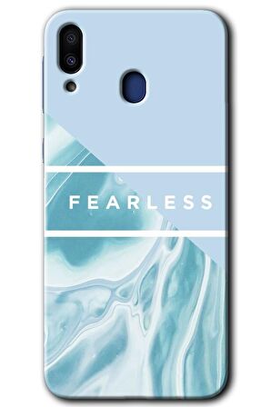 Galaxy M10 Kılıf HD Desen Baskılı Arka Kapak - Fearless 