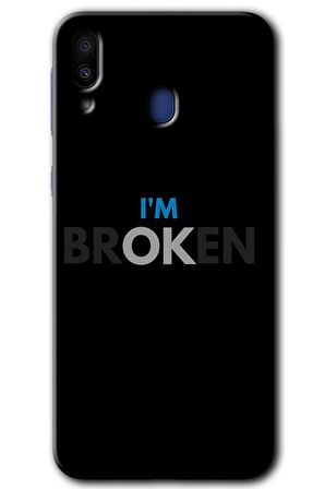 Galaxy M10 Kılıf HD Desen Baskılı Arka Kapak - Im Broken 