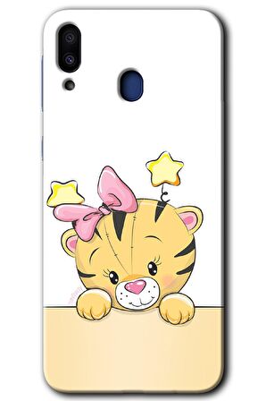 Galaxy M10s Kılıf HD Desen Baskılı Arka Kapak - Sevimli Kedi 
