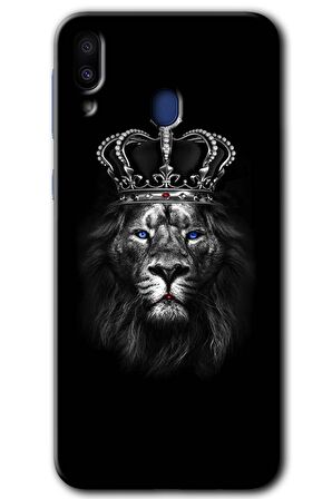 Galaxy M10s Kılıf HD Desen Baskılı Arka Kapak - King Lion 
