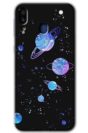 Galaxy M20 Kılıf HD Desen Baskılı Arka Kapak - Samanyolu Galaksi 