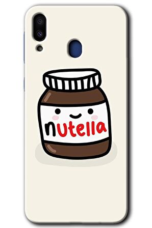 Galaxy M20 Kılıf HD Desen Baskılı Arka Kapak - Nutella Aşkım 