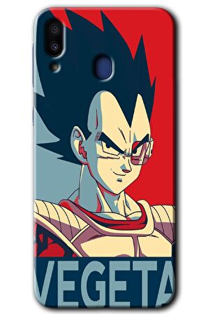 Galaxy M20 Kılıf HD Desen Baskılı Arka Kapak - Vegeta 